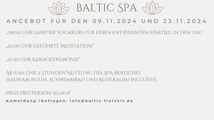 baltic Spa Angebot